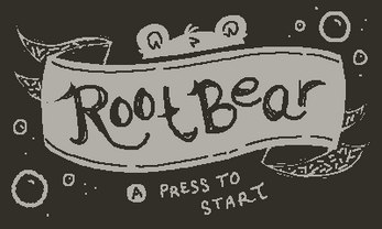 원작 〈Root Bear〉 타이틀 화면 — Playdate